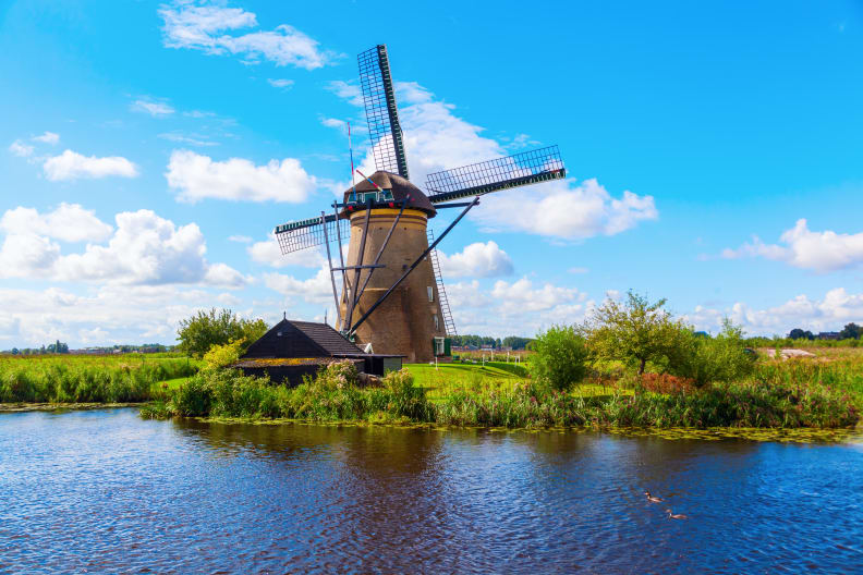 Windmühle in Kinderdijk, Niederlande