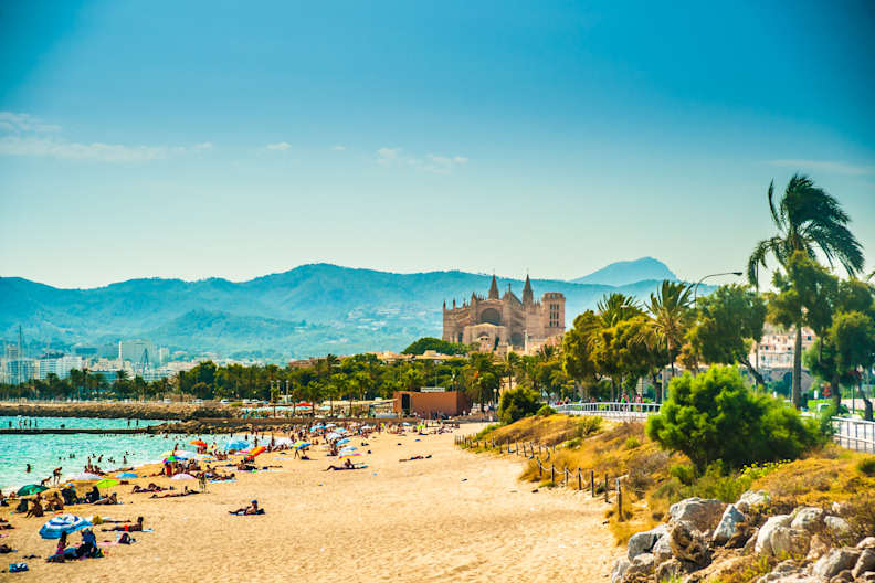Strand von Palma de Mallorca