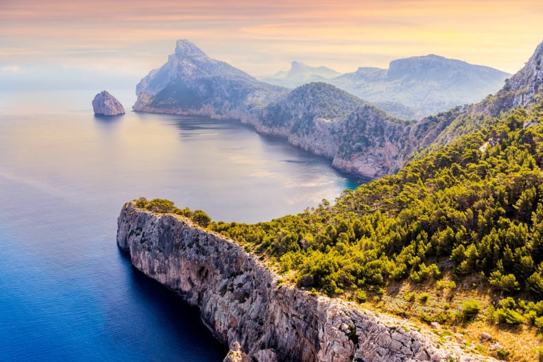 Aussichtspunkt Mirador Es Colomer mit Blick auf Cap Formentor, Mallorca