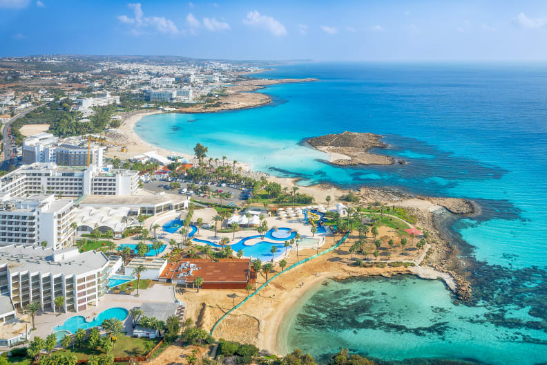 Aussicht auf Agia Napa, Zypern, Griechenland