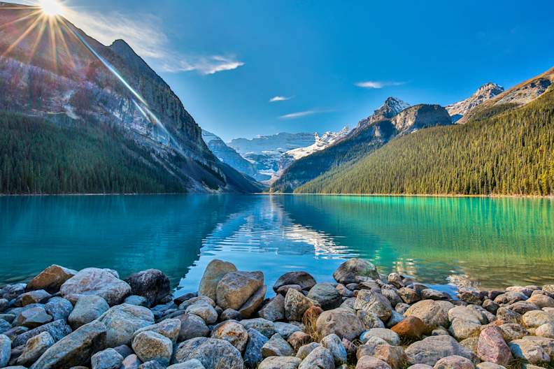 Lake Louise im Banff National Park, Alberta, Kanada