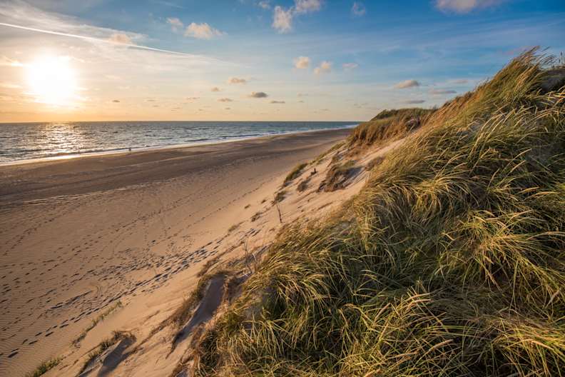 Sonnenuntergang, Nordsee, Deutschland