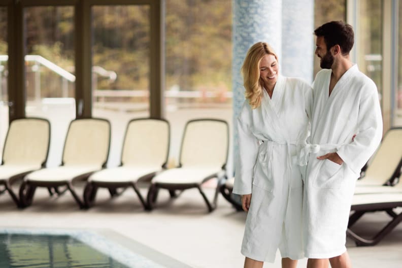 Pärchen im Wellnesscenter