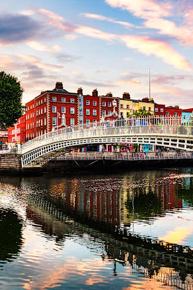Half Penny Bridge, Dublin, Irland