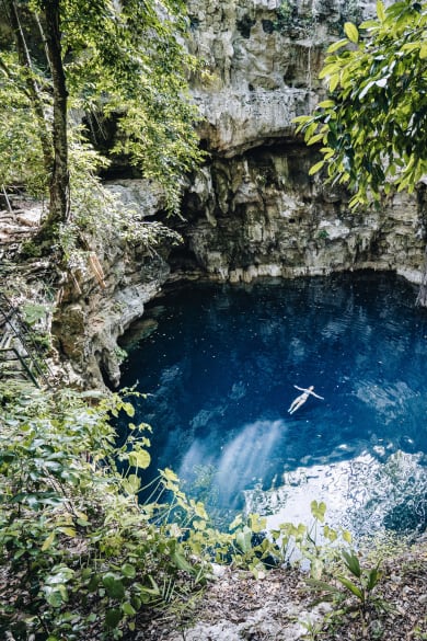 Blaue Lagune, Mexiko © AscentXmedia/E+ via Getty Images