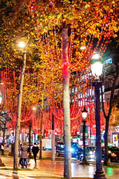 Champs Elysées an Weihnachten © legna69/iStock Unreleased