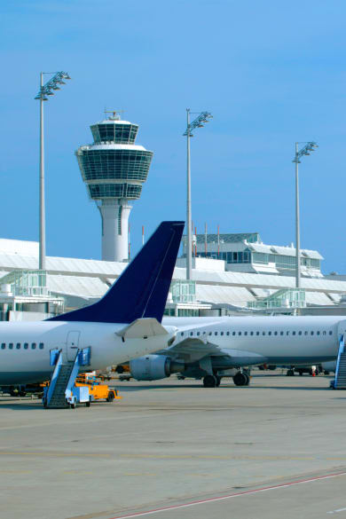 Blick auf den Flughafen München © stock.adobe.com - magicworld