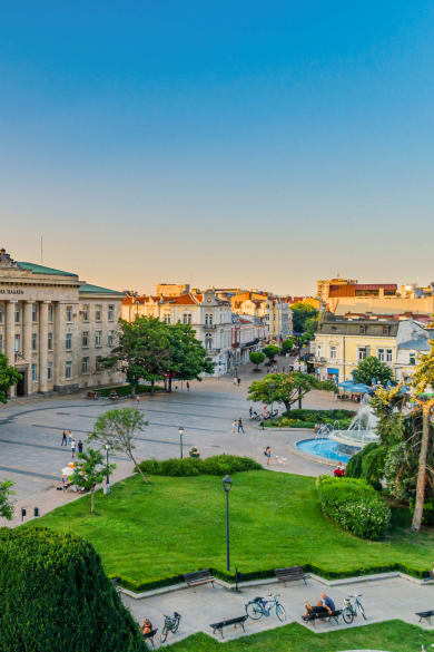 Innenstadt mit Stadtplatz von Ruse, Bulgarien  ©iStock.com/Media Trading Ltd