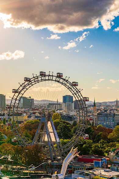 Der Wiener Prate liegt schön in der Natur gelegen und bietet viel Action © Uniqueton - stock.adobe.com