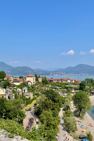 Seestadt Cannero Riviera, Lago Maggiore, Italien