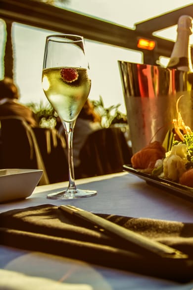 Exlusives Dinner im Urlaub.