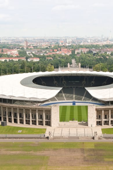 Olympiastadion in Berlin, Deutschland.