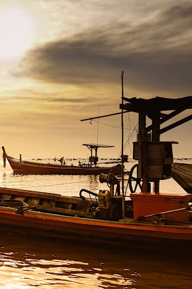 Fischerboote Khuk Khak Beach, Khao Lak / Phang Nga