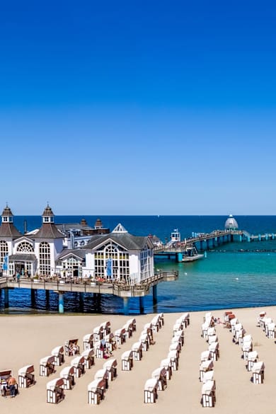 Binzer Seebrücke auf Rügen, Deutschland