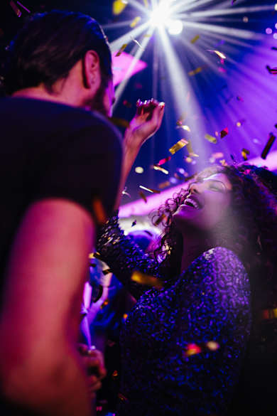 Partynacht während Karneval