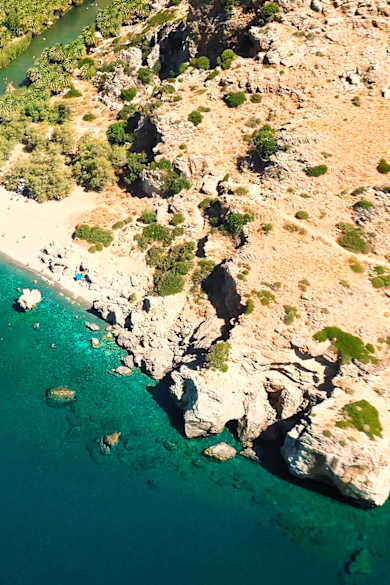 Preveli Beach Kreta, Griechenland
