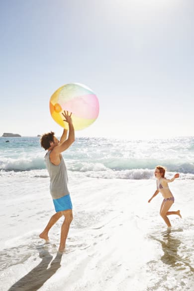 Familienurlaub am Strand