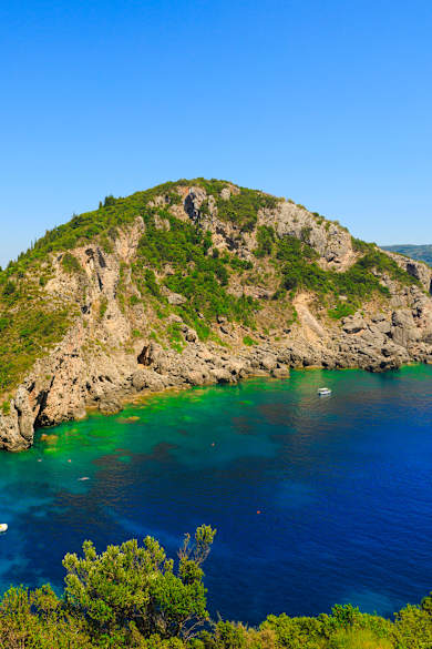 Insel Korfu und Strand