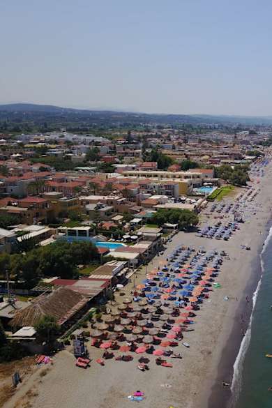 Platanias Beach in Chania auf Kreta, Griechenland
