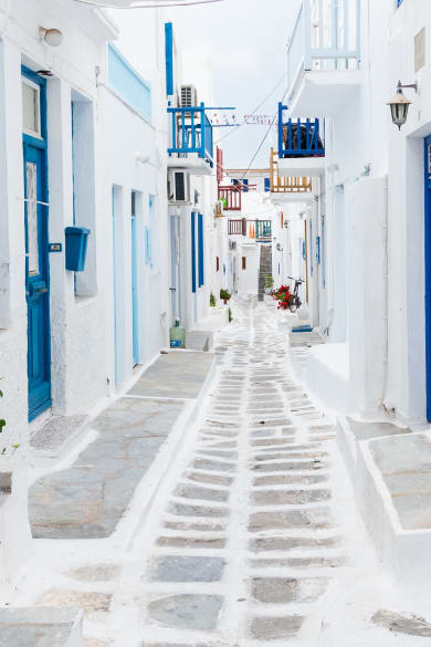 Mykonos streetview, Greece