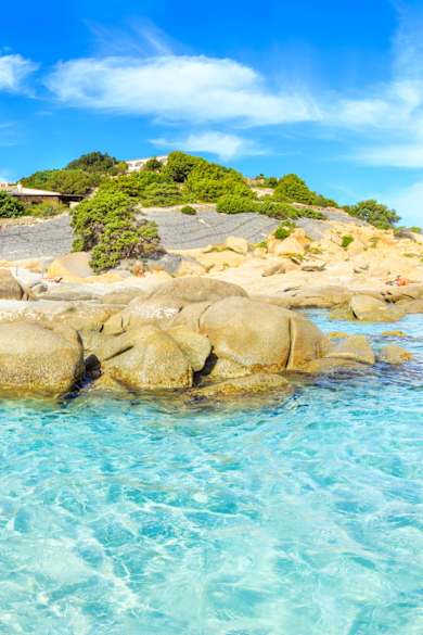 Strand, Villasimius, Sardinien, Italien