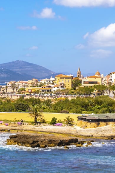 Stadt Alghero, Sardinien, Italien