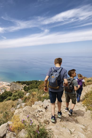 Familien Wanderung auf Sizilien, Italien