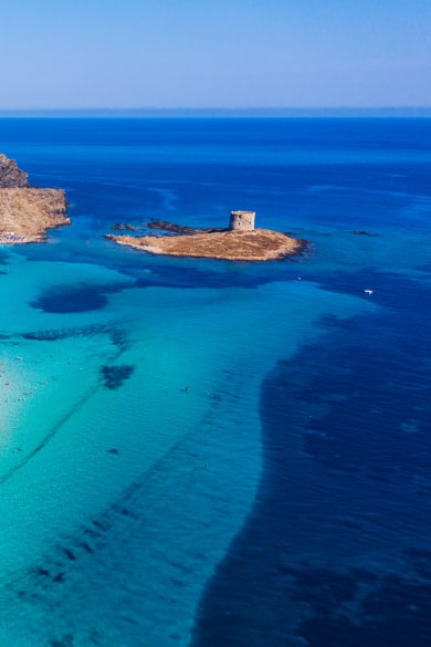Traumstrand La Pelosa mit vorgelagerter Insel, Stintino