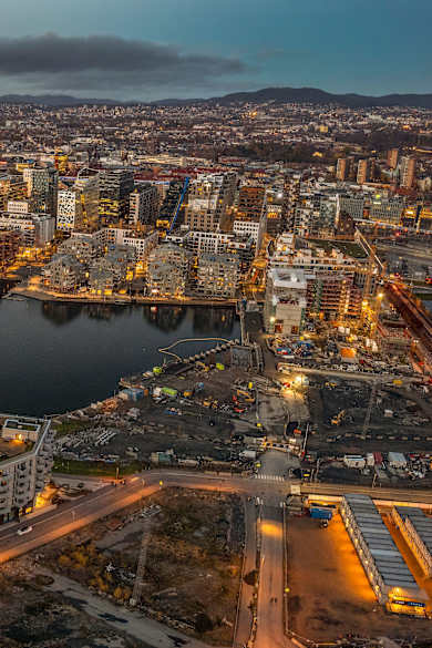 Blick auf Oslo, Norwegen