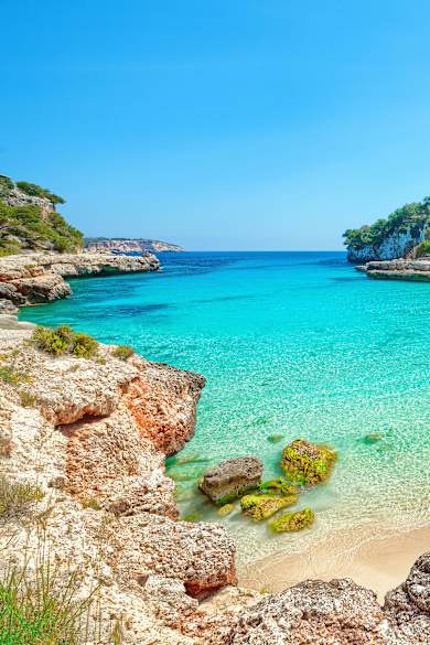 Cala Llombards, Mallorca, Spanien