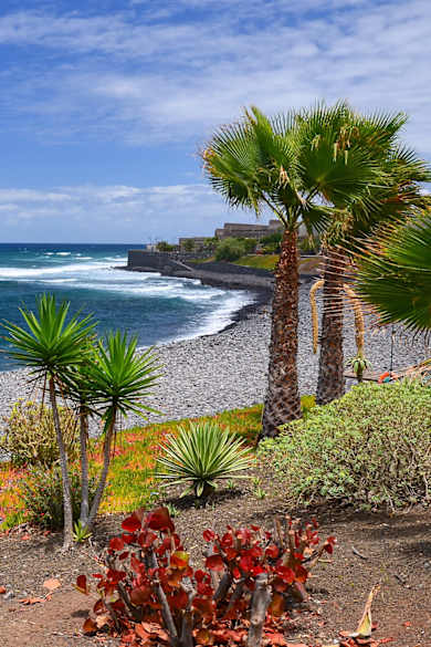 Strand, La Caleta, Teneriffa, Spanien