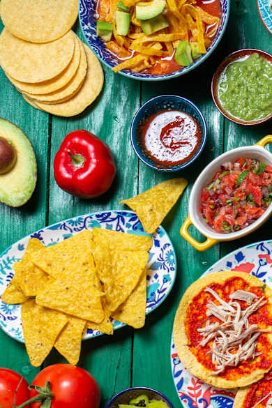 Essensplatte aus Mexiko-Stadt, Mexiko