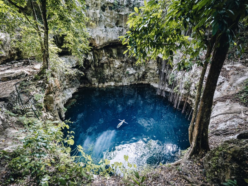 Blaue Lagune, Mexiko © AscentXmedia/E+ via Getty Images