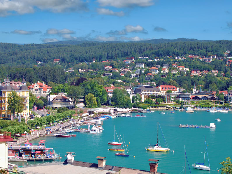Hafen von Velden, Wörthersee, Österreich