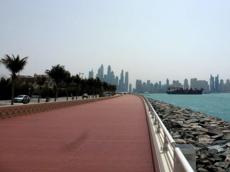 Blick auf die Skyline von Dubai.