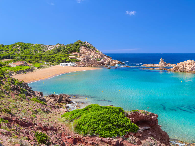 Die Cala Pregonda auf Menorca, Spanien