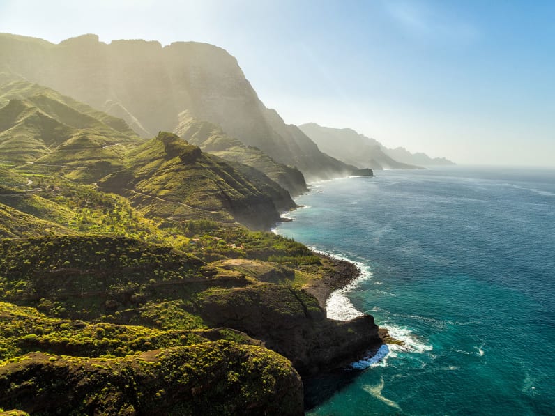 Die Küstenlinie des Parque Natural de Tamadaba auf Gran Canaria