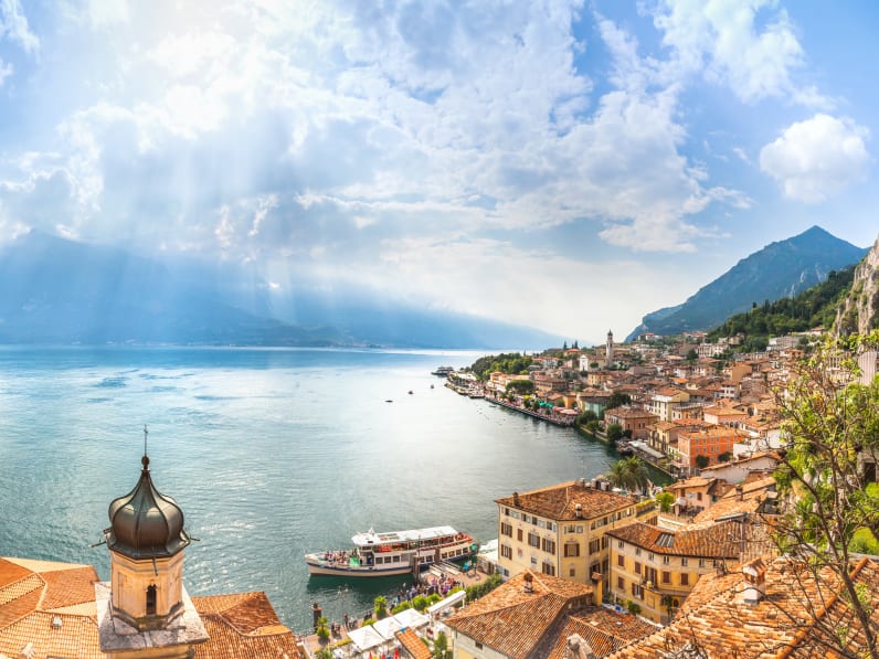 Der Ort Limone am Gardasee