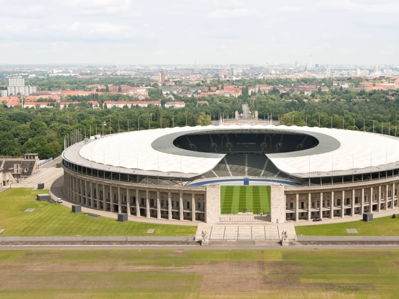 Olympiastadion in Berlin, Deutschland.