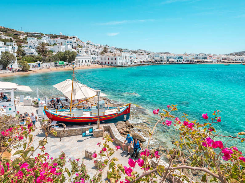 Hafen Jackie in der Stadt Chora, Mykonos © Tom & Ella – Greece Moments
