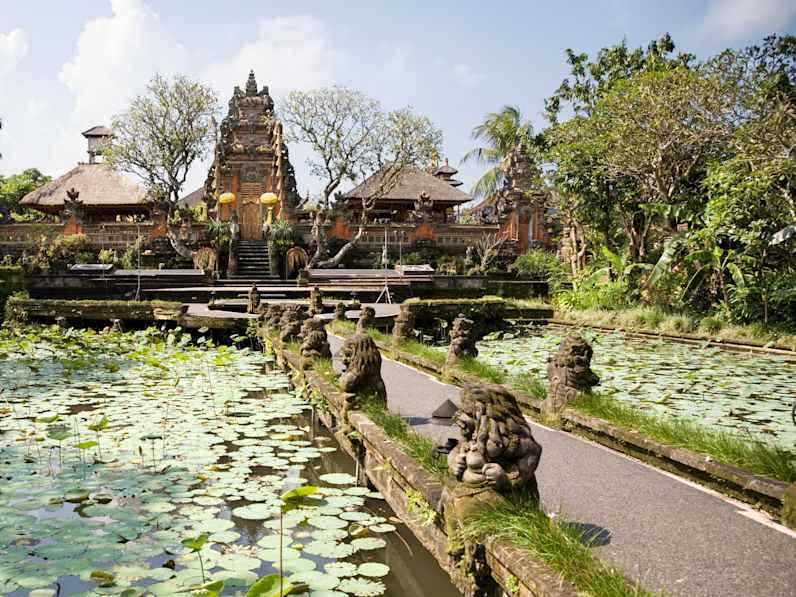 Pura Taman Saraswati Tempel in Ubud, Bali
