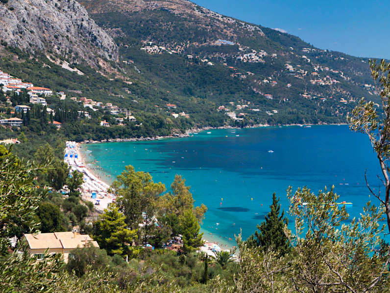 Barbati Bucht, Korfu, Griechenland