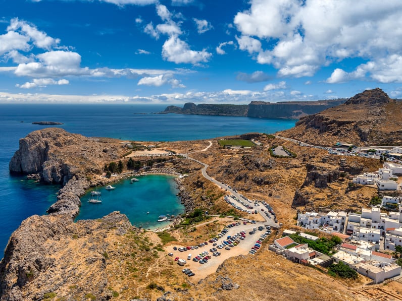 Coastline, LIndos, Rhodes, Greece