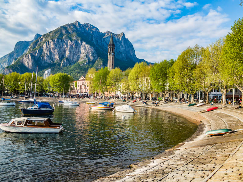 Bucht von Lecco, Comer See, Italien