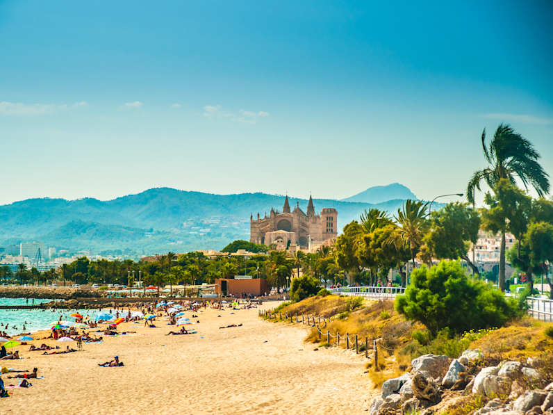 Strand von Palma de Mallorca