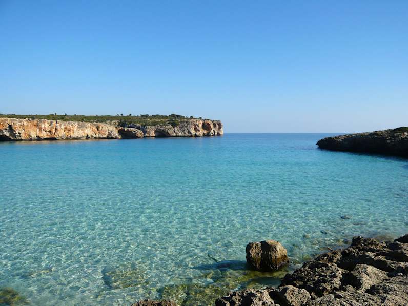 Strand Cala Varques, Mallorca, Spanien