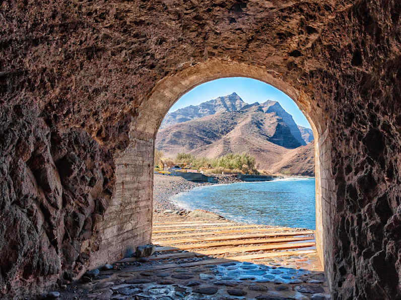 Tunnel, Aldea Beach, Gran Canaria