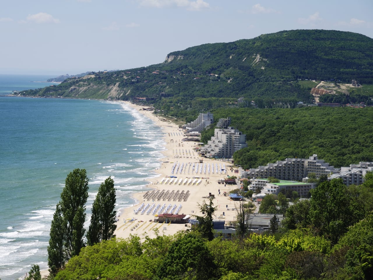 Albena Strand nahe Varna, Bulgarien ©iStock.com/Marholev