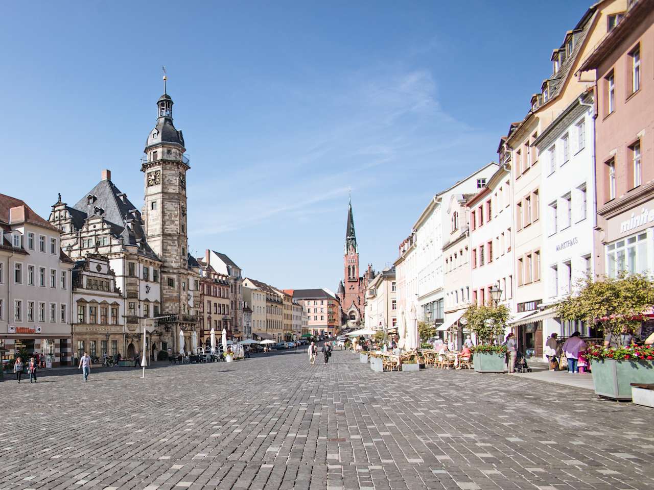 Blick auf den Altenburger Hauptmarkt