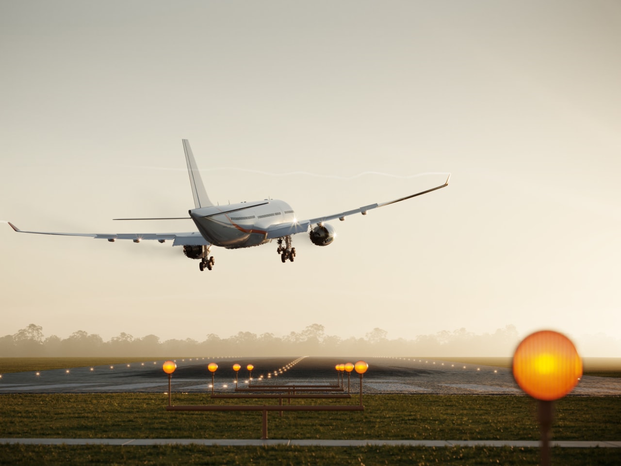 Flugzeug im Landeanflug © alvarez/E+ via Getty Images